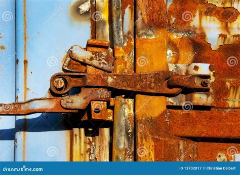 rusty lock stock image image  textured colorful vintage