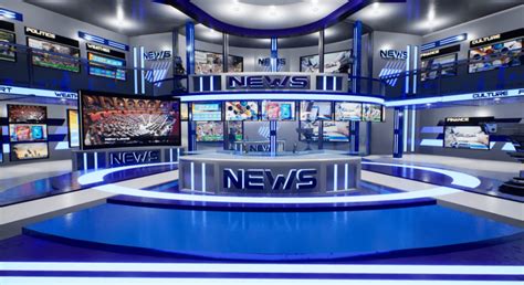 news tv studio  props ue marketplace