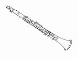 Clarinet Clarinette Coloriages Musiques Bestcoloringpagesforkids Instruments Télécharge Imprime Partage sketch template
