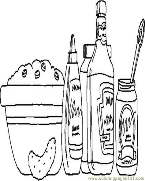 coloring pages picnic food entertainment   printable