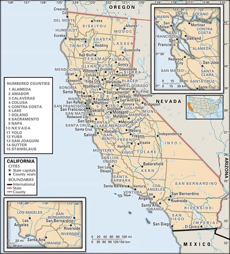 state  county maps  california