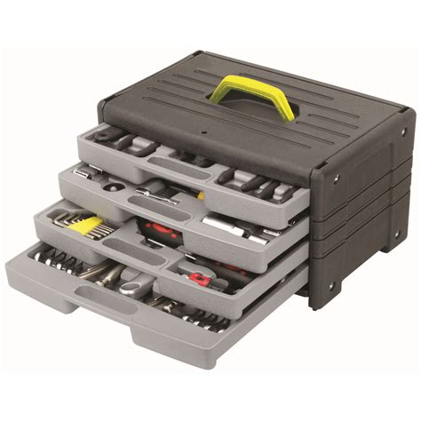 Tool Set With 4 Drawer Chest 105 Piece Tool Kit Cool Tools Tools
