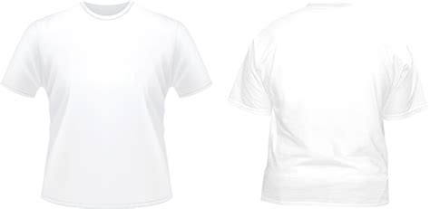 Front Back White Tshirt Template Psd Official Psds