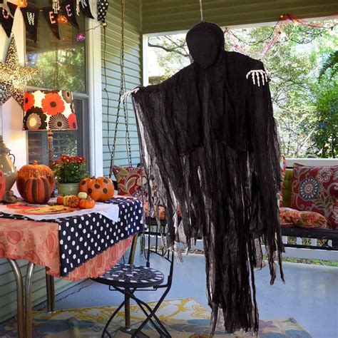 joyin 63” dark hanging grim reaper faceless ghost in black horror robe