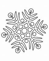 Coloring Snowflakes Pages Snowflake Printable Comments Library Coloringhome Color sketch template