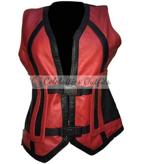 Cosplay Harley Quinn Injustice 2 Black Leather Jacket Costume