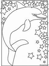 Dolfijnen Dieren sketch template