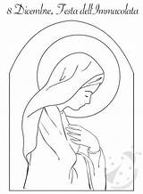 Immacolata Concezione Maria Lavoretti Lavoretticreativi Religiosi Fiori Vergine Creativi Catechismo Disegnare Pirografia Natalizi sketch template
