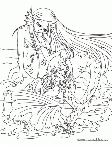 printable coloring pages  adults mermaids