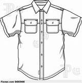 Shirt Coloring Button Pages Shirts Down Card sketch template