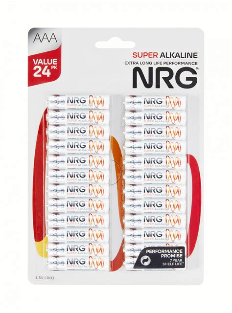 nrg super alkaline aaa  pack product   year