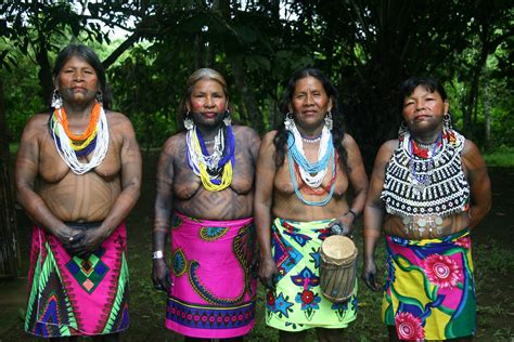 Embera Wounaan Women In Sambú Panama 2008 Sensaos