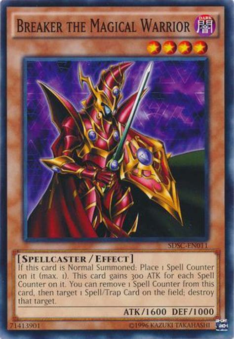 yugioh ds structure deck spellcasters command single card common breaker  magical warrior