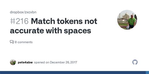 match tokens  accurate  spaces issue  dropboxzxcvbn github