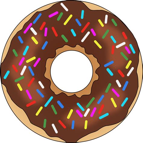 Chocolate Donut With Sprinkles Clipart Hd Png Download { 236925} Dlf Pt