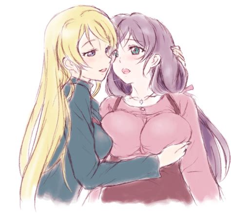 Toujou Nozomi And Ayase Eli Love Live And 1 More Drawn By Zundarepon