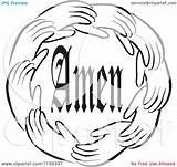 Amen Clipart Circle Hands Around Royalty Sajem Johnny Vector Cartoon Clip Clipground 2021 sketch template