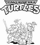 Teenage Mutant Ninja Turtles Coloring Printable Pages Getcolorings Skill sketch template