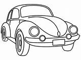 Coloring Pages Volkswagen Vw Popular Bug sketch template