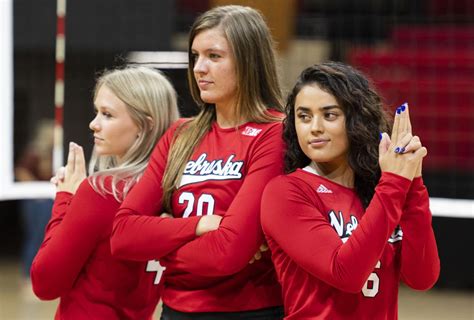 photos the huskers open 2021 volleyball season with media day event