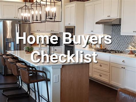 home buyer checklist
