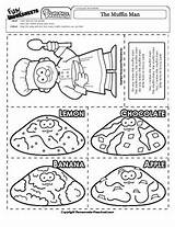 Muffin Man Nursery Rhyme Activity sketch template
