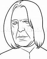 Snape Severus Easy Drawing Draw Potter Harry Drawings Weasley Step Dragoart Ginny Characters Coloring Einfach Logo Ron Dibujar Sketch Pop sketch template