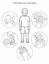 Body Coloring Pages Parts Preschool Care Healthy Kids Human Take Icarly Printable Colouring Will Worksheet Bodies Taking Print Dixie Winn sketch template