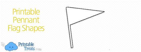 pennant flag shapes printable treatscom