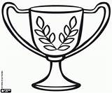 Kleurplaat Trofeo Trofee Coppa Beker Winnaar Sportive Vincitore Medaille Bowling sketch template