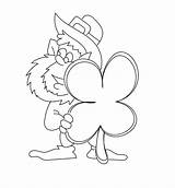 Shamrock Coloring Printable Pages Clover Sheet Leaf Finds Leprechaun Four When sketch template