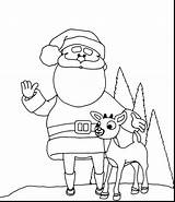 Rudolph Santa Pages Coloring Getcolorings sketch template