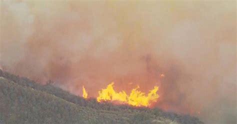 santa barbara fire burning out of control near california