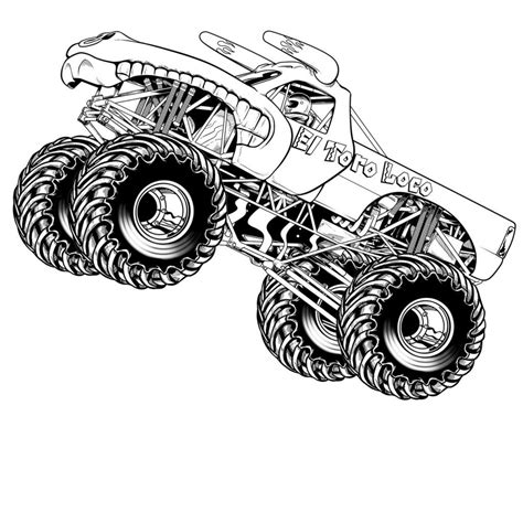 hot wheels monster truck coloring pages children pinterest