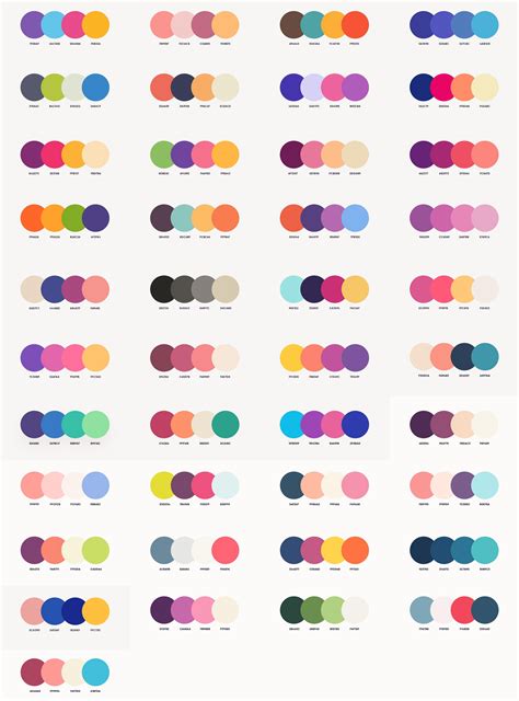 beautiful color palettes   design project