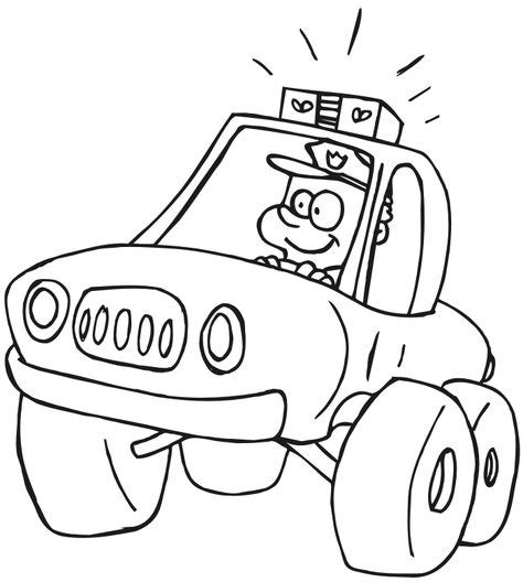 police car cartoon coloring page police car car coloring pages