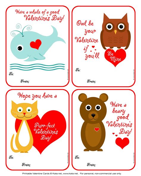 valentines day cards printables