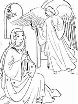 Nativity Archangels Visits Virgen Engel Prison Annunciation Escapes Sermons4kids Divyajanani Kleurplaten sketch template