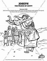 Joseph Coloring Egypt Story School Pages Sunday Prince Sharefaith sketch template