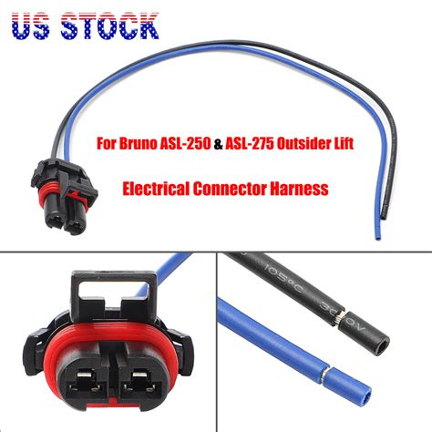 electrical connector harness  bruno outsider lift asl  asl  wheelchair ebay