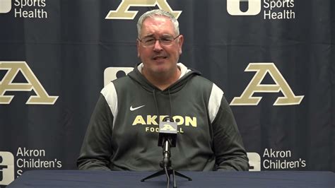 2022 akron zips football weekly press conference with joe moorhead