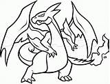 Charizard Coloring Pokemon Pages Mega Printable Drawing Draw Color Print Shiny Clipart Easy Evolution Kids Popular Cartoons Library Choose Board sketch template
