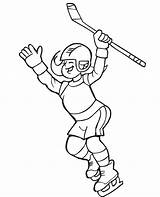 Hockey Coloring Pages Player Girl Coloriage Printable Kids Girls Ice Print Printables Color Imprimer Dessin Colouring Sheets Sports Drawing Printactivities sketch template