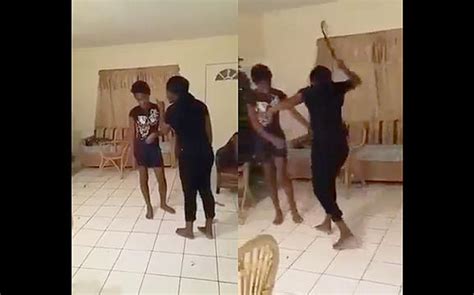Wasnt Having It Daughter Gets Beat With A Belt After Mom Catches Her