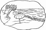 Beach Scene Coloring Pages Printable Scenes Categories sketch template