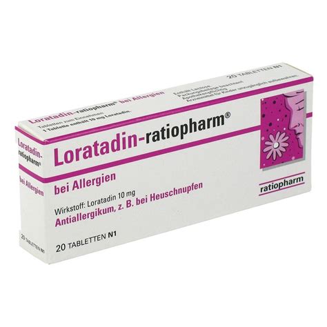 erfahrungen zu loratadin ratiopharm ballergien  mg tabletten