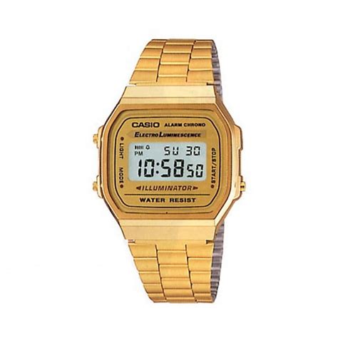 gold stainless steel casio unisex  buy gold stainless steel casio unisex  gold