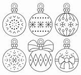 Ornament Christmas Templates Printable Ornaments Shapes Patterns Tree Template Printablee Size Via sketch template