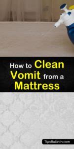 fast easy ways  clean vomit   mattress