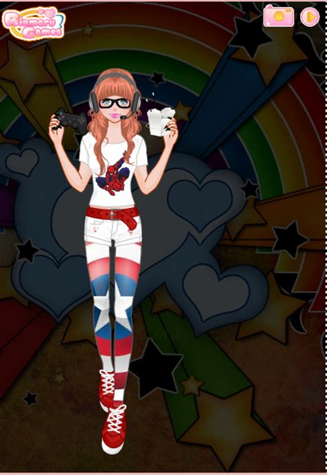 mega geek girl dress  game  selenaparthenopaeus  deviantart